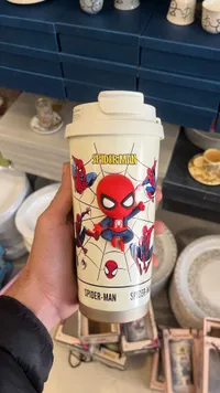 كوب حافظ للحرارة بتصميم سبايدرمان (Spider-Man)