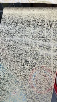 مفرش طاولة بلاستيكي بتصميم شبكي عصري