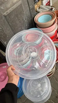 غطاء بلاستيكي شفاف للأوعية - بلاست (Plast)