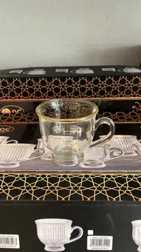 طقم أكواب شاي زجاجية - دي سي (DC)