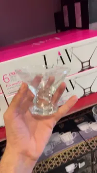 طقم كاسات تقديم كريما - لاف (Lav)