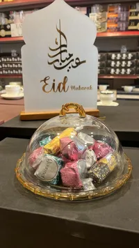 صحن تقديم زجاجي بغطاء - جورميه (Gourmet)