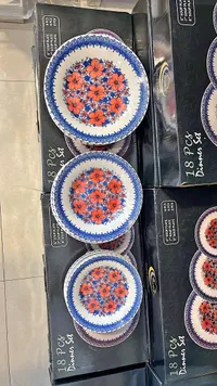 طقم أطباق عشاء 18 قطعة - دويك (Dweik)