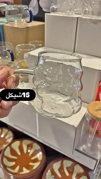 كوب زجاجي مموج - سوق غزة