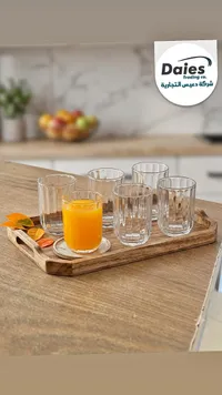 طقم أكواب زجاجية - دايس (Daies)