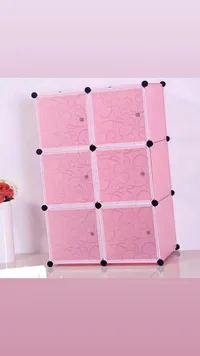 وحدة تخزين مكعبة وردية