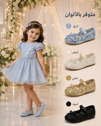 حذاء بناتي لامع