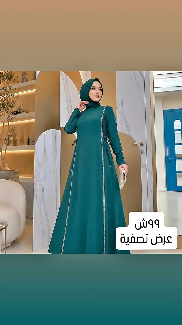 فستان سهرة نسائي - ملابس نسائية - سوق غزة
