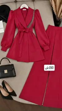 طقم بليزر وبنطلون نسائي