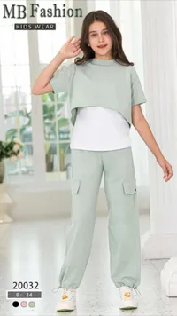 طقم ملابس بناتي صيفي - إم بي فاشن (MB Fashion)