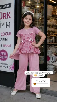 طقم ملابس صيفي بناتي - مركز سلوم التجاري