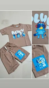 طقم ملابس أطفال بلو (Bluey)
