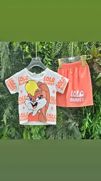 طقم تي شيرت وشورت لولا بانى (Lola Bunny)