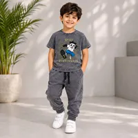 طقم ملابس أطفال - باندا على سكوتر (Stay Cool)