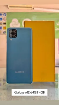 هاتف سامسونج جالاكسي A12 سعة 64 جيجابايت وذاكرة 4 جيجابايت (Samsung)
