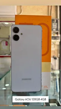 هاتف سامسونج جالاكسي A06 سعة 128 جيجابايت وذاكرة 4 جيجابايت (Samsung)