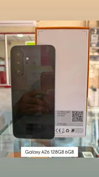 جوال سامسونج جالاكسي A26 سعة 128 جيجابايت وذاكرة 6 جيجابايت (Samsung)