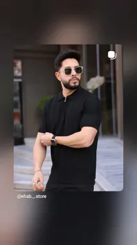 قميص بولو رجالي بياقة بسحاب - إيهاب ستور