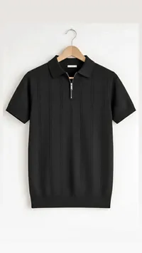 قميص بولو رجالي بسحاب - إتش أند إم (H&M)