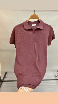 قميص بولو رجالي بنقشة محفورة - زارا (Zara)