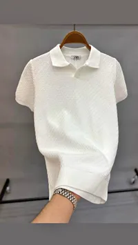 قميص بولو رجالي محبوك - زارا (Zara)