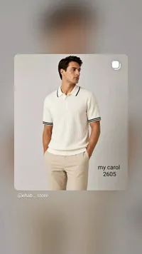 قميص بولو رجالي محبوك - ماي كارول (My Carol)