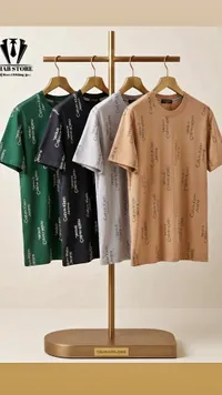 تيشيرت رجالي مطبوع بشعار الماركة - كالفن كلاين (Calvin Klein)