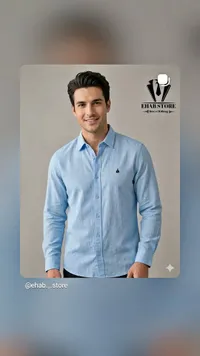 قميص رجالي كلاسيكي بأكمام طويلة - إيهاب ستور (Ehab Store)
