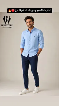 طقم ملابس رجالي صيفي - إيهاب ستور (Ehab Store)