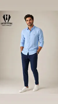 طقم قميص وبنطال كاجوال - إيهاب ستور (Ehab Store)