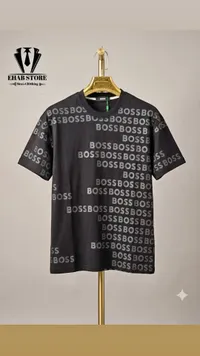 تيشيرت بطبعة شعار بوس (Boss)