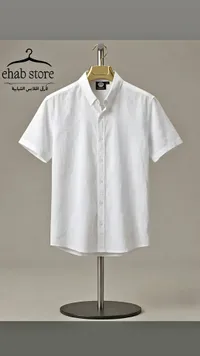 قميص رجالي بأكمام قصيرة - Ehab Store