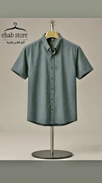قميص رجالي بأكمام قصيرة - Ehab Store
