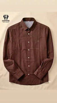 قميص رجالي بني - إيهاب ستور (Ehab Store)