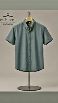 قميص رجالي قصير الأكمام - Ehab Store