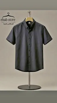 قميص رجالي بأكمام قصيرة - Ehab Store
