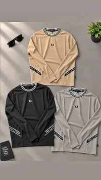 تيشيرت رجالي بأكمام طويلة - فريد بيري (Fred Perry)