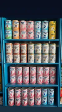حليب أطفال ومكملات غذائية متنوعة (France Lait & Lacto & Nido)