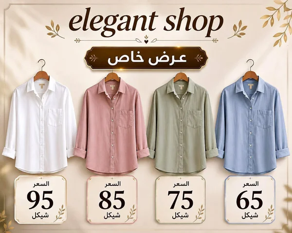 قمصان نسائية - Elegant Shop - ملابس نسائية - سوق غزة