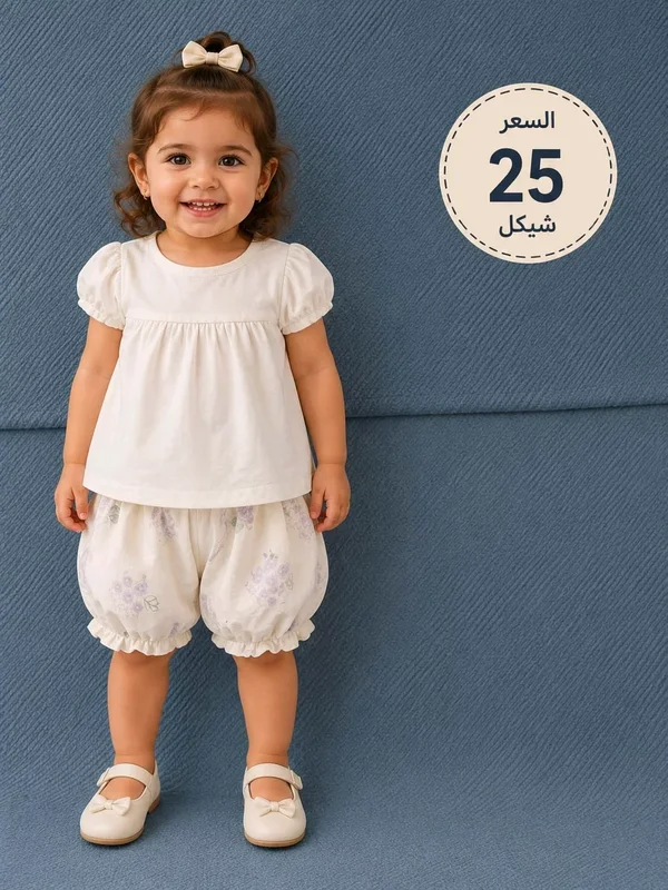 طقم صيفي - ملابس أطفال - سوق غزة