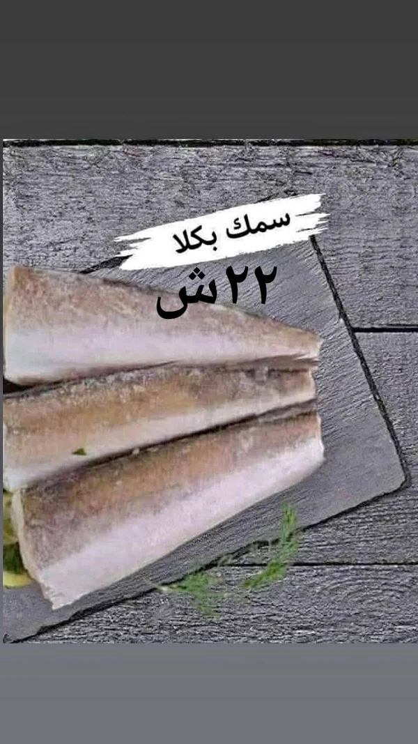 سمك بكلا مجمد - مواد غذائية وبقالة - سوق غزة