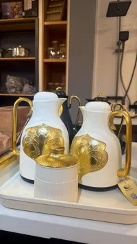 طقم دلال قهوة وشاي مع سكرية - دويك (Dweik)