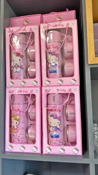 طقم أكواب وشاي هالو كيتي (Hello Kitty)
