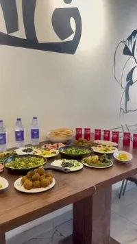 سفرة فطور شعبي متكاملة