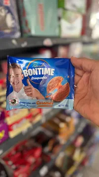 بسكويت ستروب وافل بالكراميل - بونتايم (Bontime)