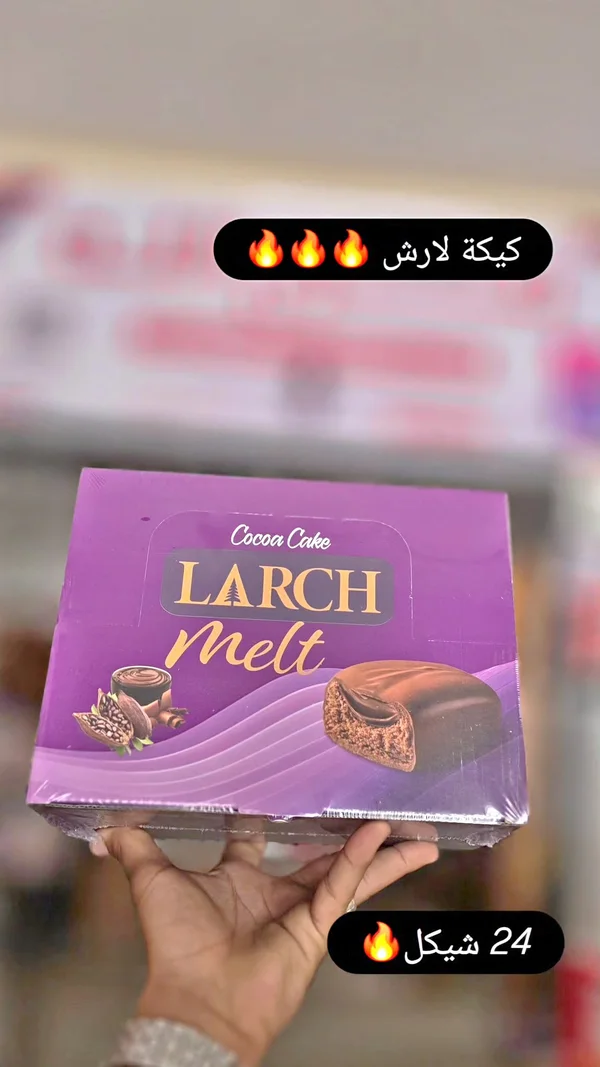 كيكة الكاكاو الذائبة - لارش (Larch) - مواد غذائية وبقالة - سوق غزة