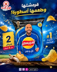 شيبسي بنكهة الخل والملح - شيبسي (Chipsy) - سوق غزة