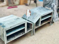 فرن غاز معدني يدوي الصنع