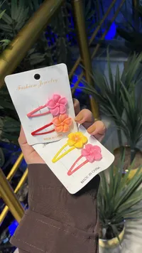 مشابك شعر زهور ملونة - Fashion Jewelry