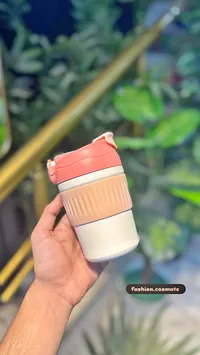 كوب قهوة حراري بغطاء - فاشن كوزميت (fashion.cosmate)